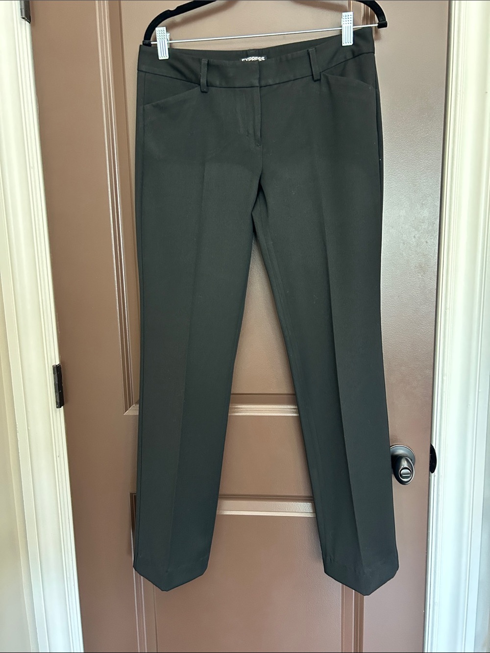 Express The Editor Pants Size 8 Black Stretch Work Dress Pants excellent conditi